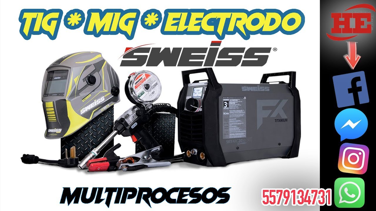 Super Inversor MULTIPROCESOS Sweiss  SKYARC 2050 FX TITANIUM
