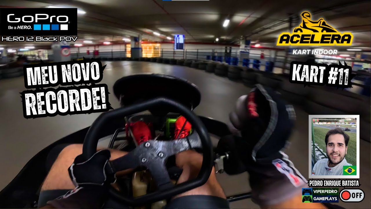 MEU NOVO RECORDE no ACELERA KART SHOPPING CONTAGEM! | Kart Indoor (21/09/24)