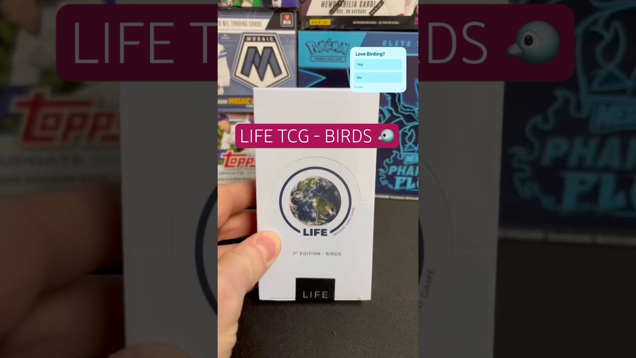 1st Edition Life Trading Card Game- Birds 🐦 Birding Meets Cards