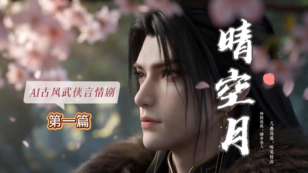原创AI剧《晴空月》第一篇：江湖情起，彻月相逢