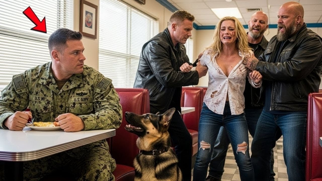 Harcelée par des voyous, la fille d'un restaurateur est sauvée par un Navy SEAL et son chien