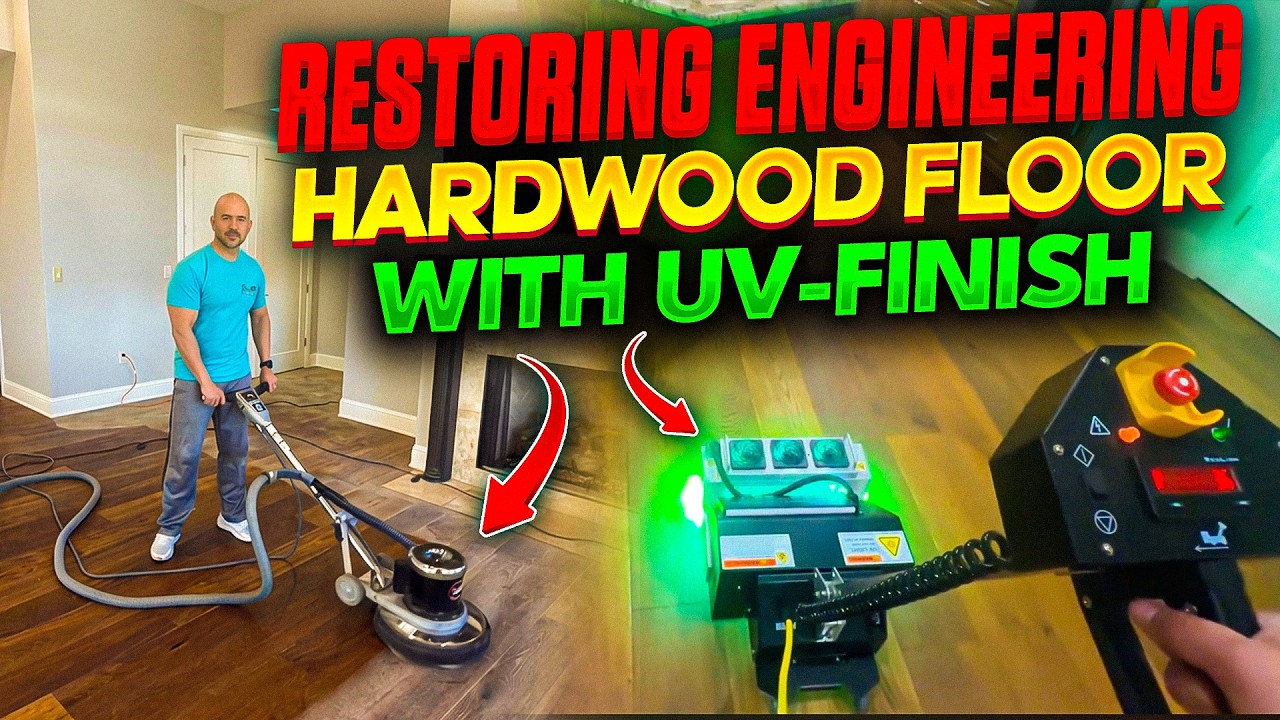 Restoring Engineering Hardwood floor with UV-Finish