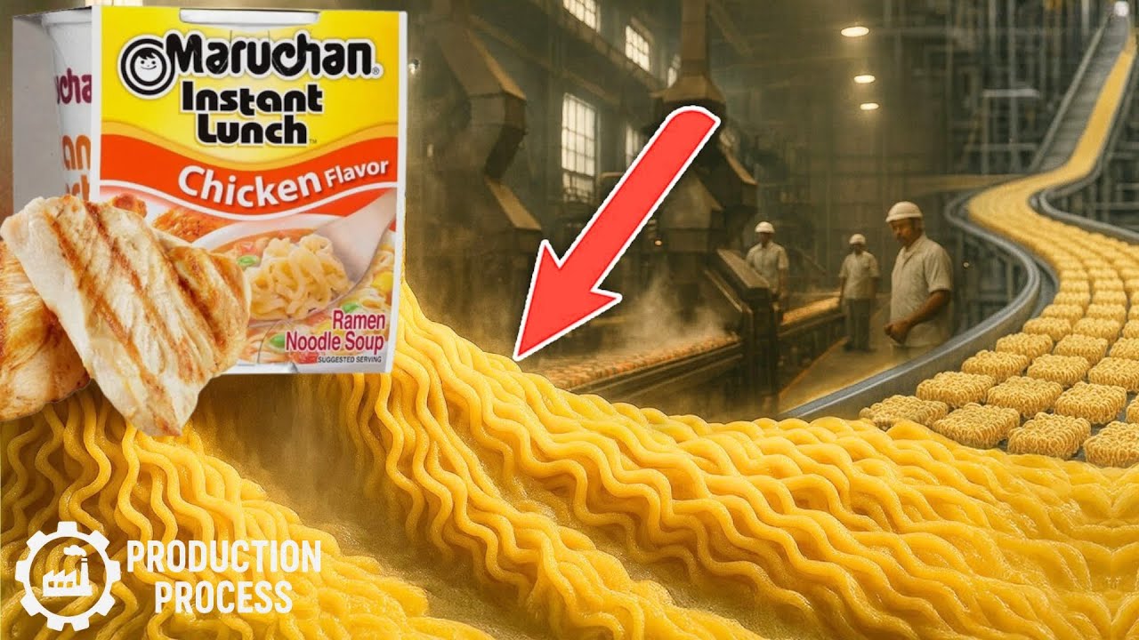 How Instant Noodles Are Made &ndash; Full Automation Factory Tour