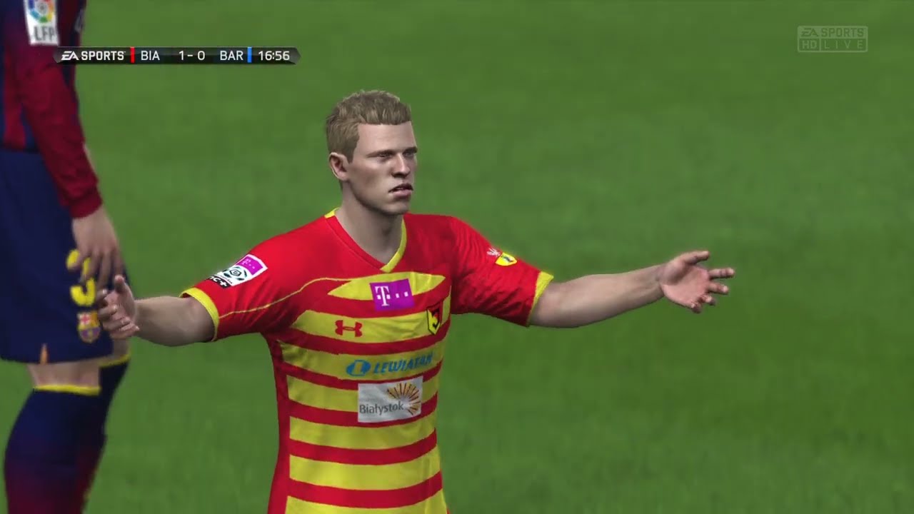 Jagiellonia Białystok FC Barcelona Mecz Towarzyski Mecz Na Życzenie Widza Fifa 14