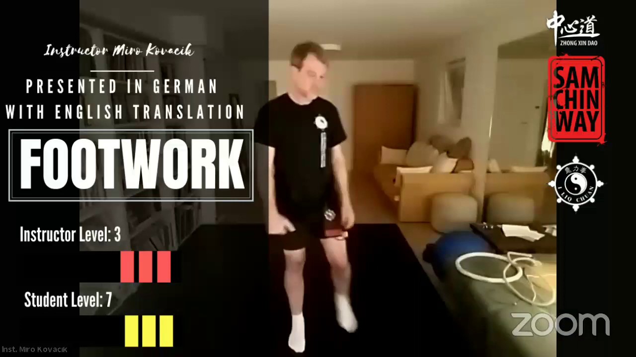 Instructor Miro Kovacik presents Footwork In German With English Translation