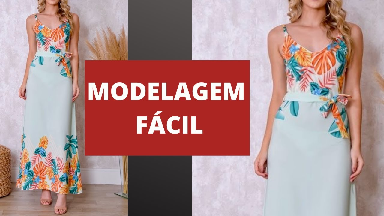VESTIDO de MALHA para INICIANTES - Modelagem Passo a Passo | Gisele Maués