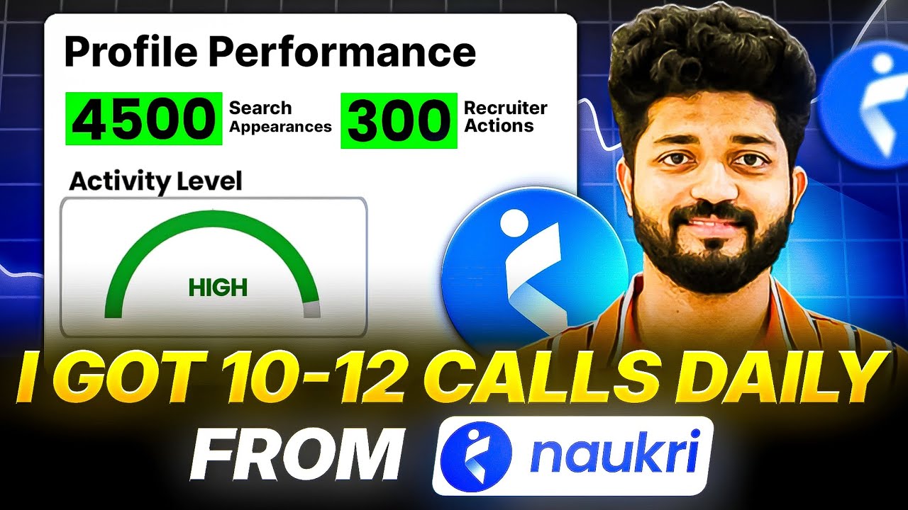 5 Simple Steps To Get MORE Interview Calls From Naukri Com || Fresher Must Watch