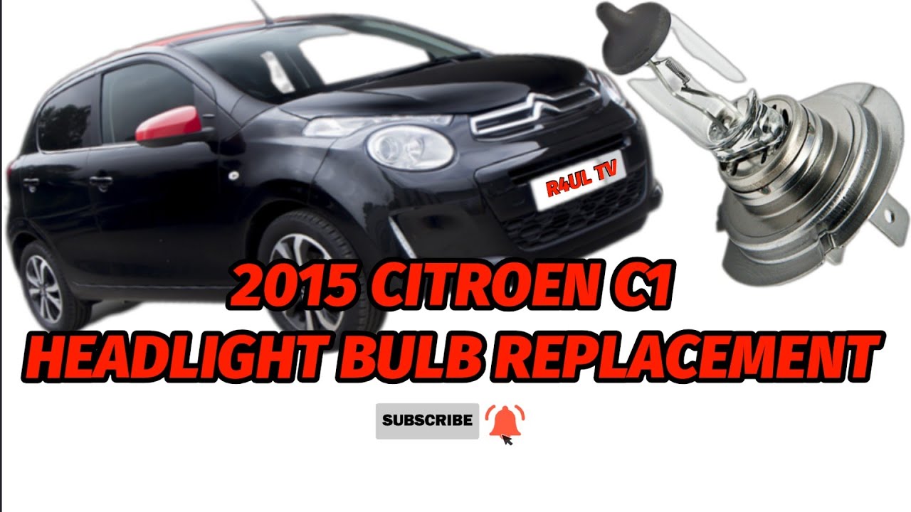 Замена лампочек в фарах Citroen C1 2015 года