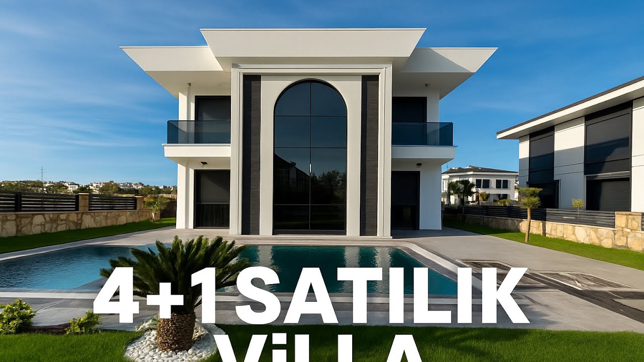  ✅satıldı ✅ŞIK modern geniş arsalı satılık villa A-204