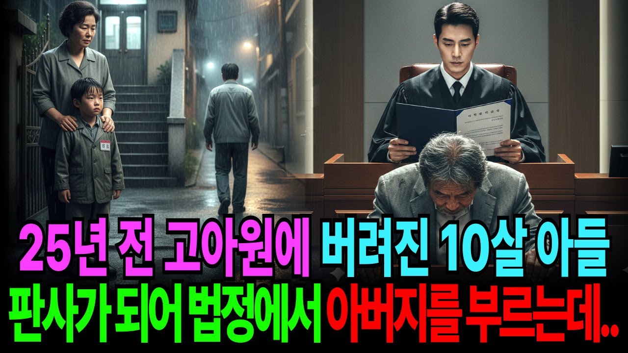아버지 빚 때문에 10살에 버려진 아들, 25년 후 판사로 나타나 나를 버린 아버지 앞에서 판결문을 읽는데ㅣ시니어사연ㅣ노후사연ㅣ인생사연ㅣ창작사연ㅣ오디오북