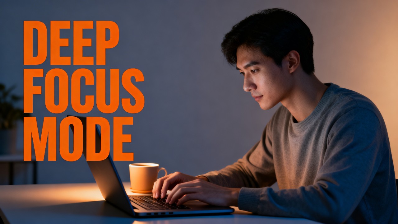 Deep Focus Mode ⚡ Productivity Music for Work, Study & Maximum Concentration (No Distractions)