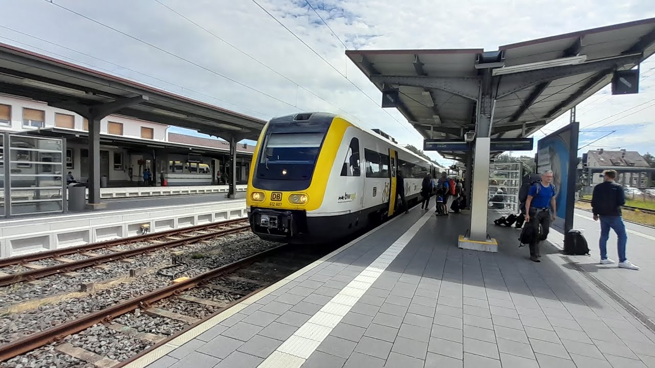 Im Bwegt 612 Als RE 55 Von Ulm Hbf nach Donaueschingen über die Donautalbahn mit Vmax 160 Km/h