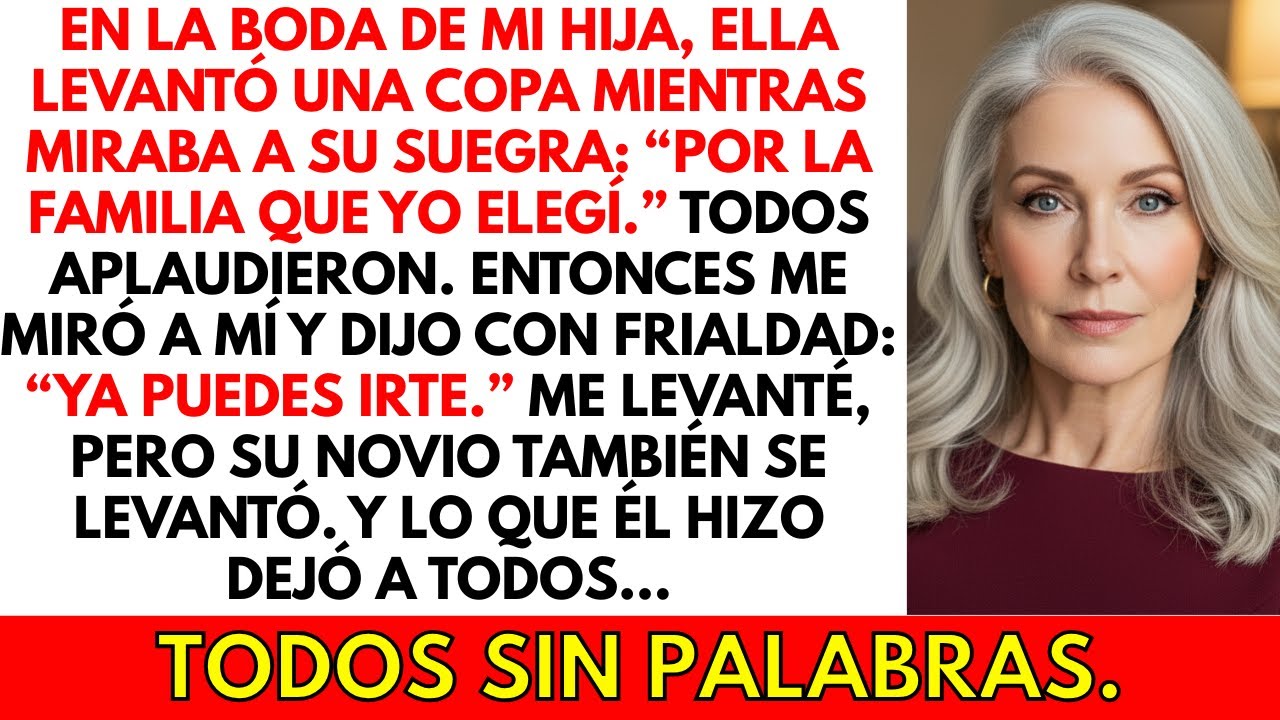 Mi hija gritó: “¡Ya puedes irte!” en su boda — Pero cuando el novio se levantó, él…