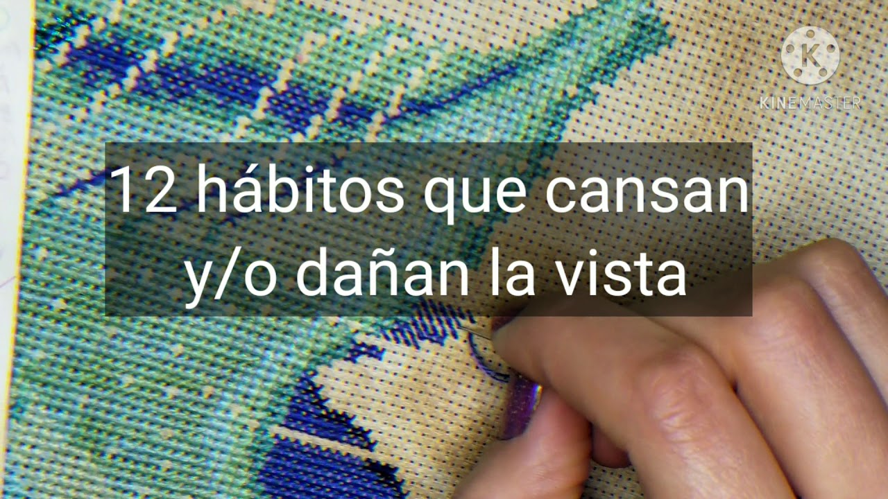 El punto de cruz daña la vista??? (flosstube)(cross stitch)