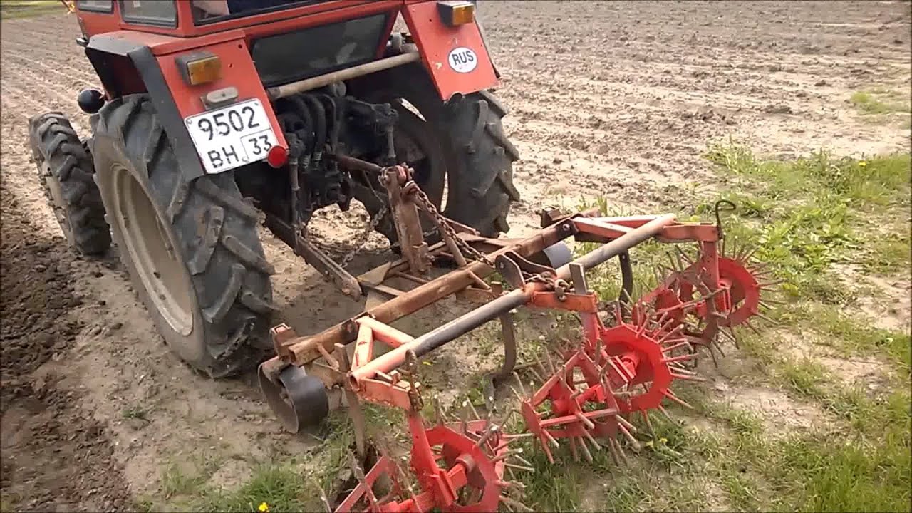 Механизированная посадка картофиля ВТЗ Т30 А-80