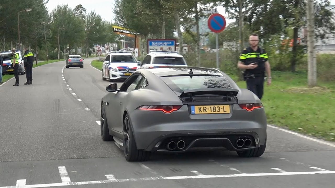 Jaguar F-Type R V8 with Larini Exhaust - LOUD Revs, Accelerations! Crazy Crackles and Bangs!
