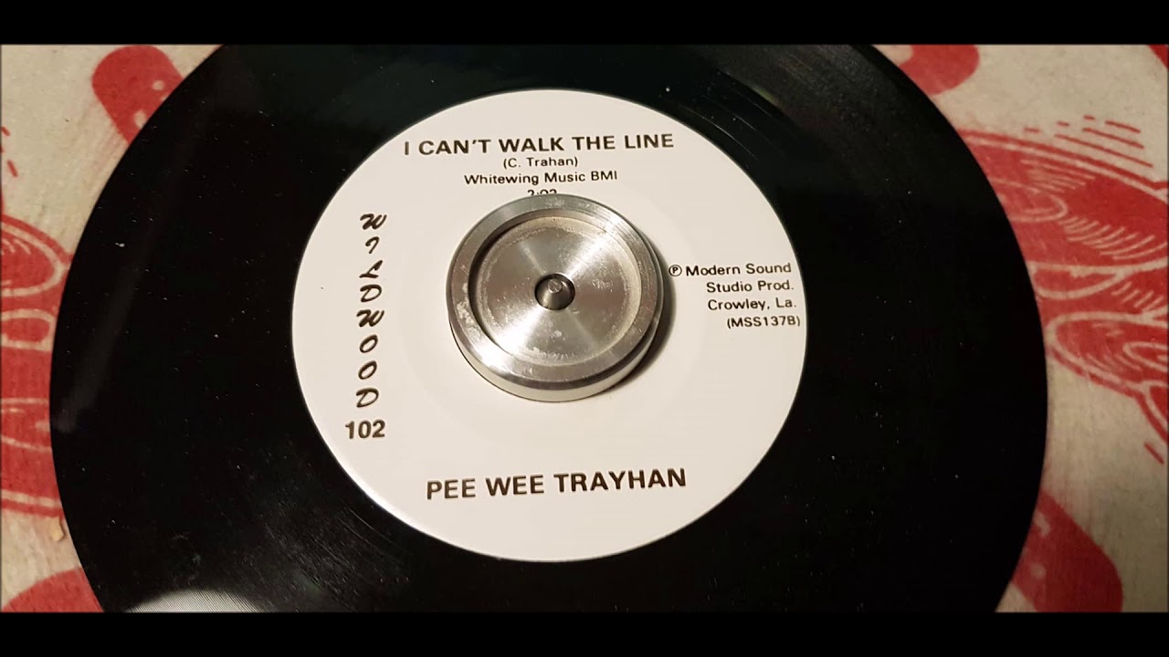 Pee Wee Trahan - I Can't Walk The Line - 1972 Country - Wildwood ‎102