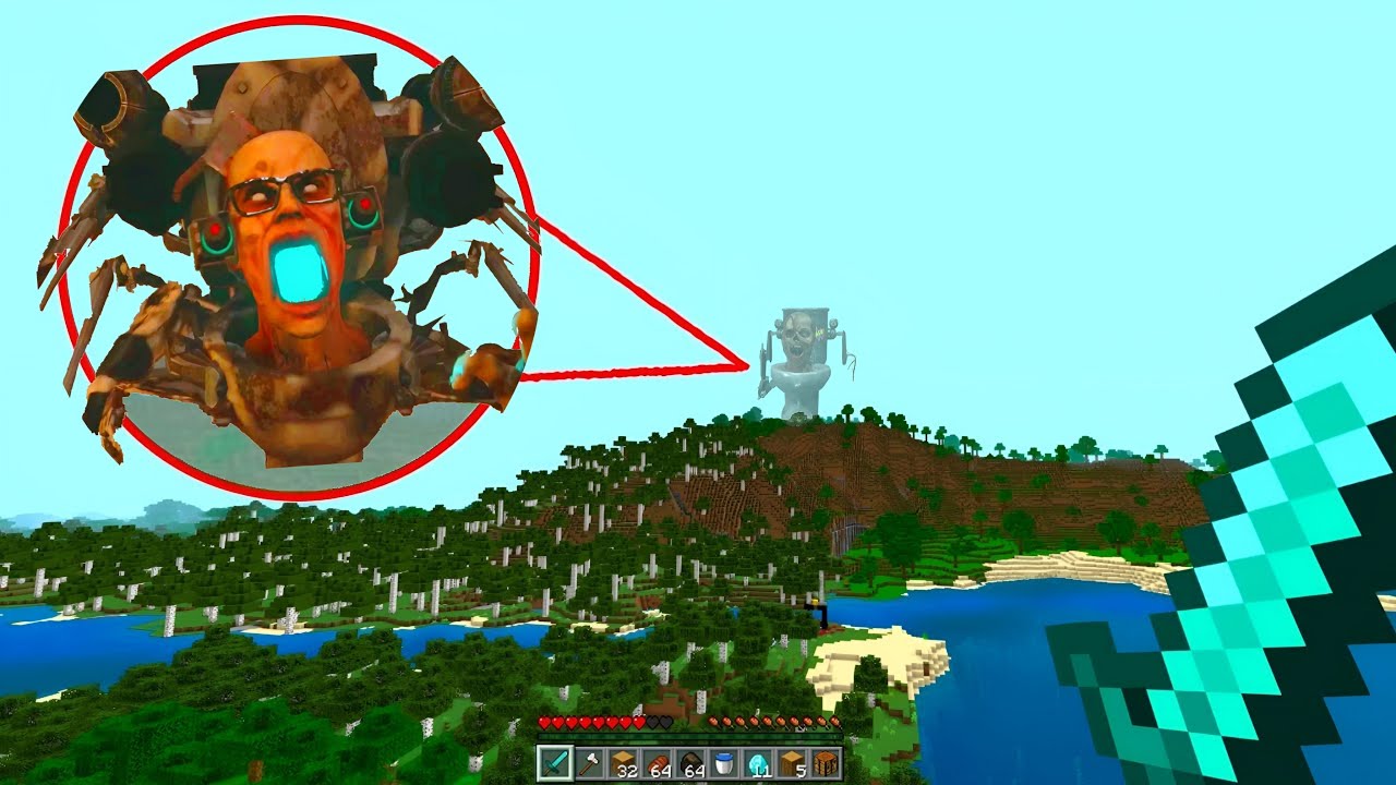 I Found Zombie Skibidi Toilet in Minecraft PE | Zombie Universe Skibidi Toilet