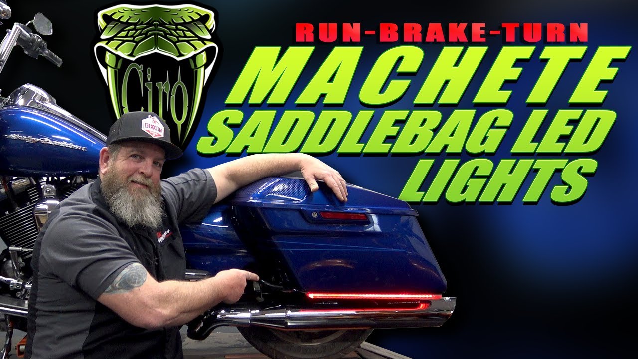Ciro Machete Saddlebag LED Lights Install Harley Touring