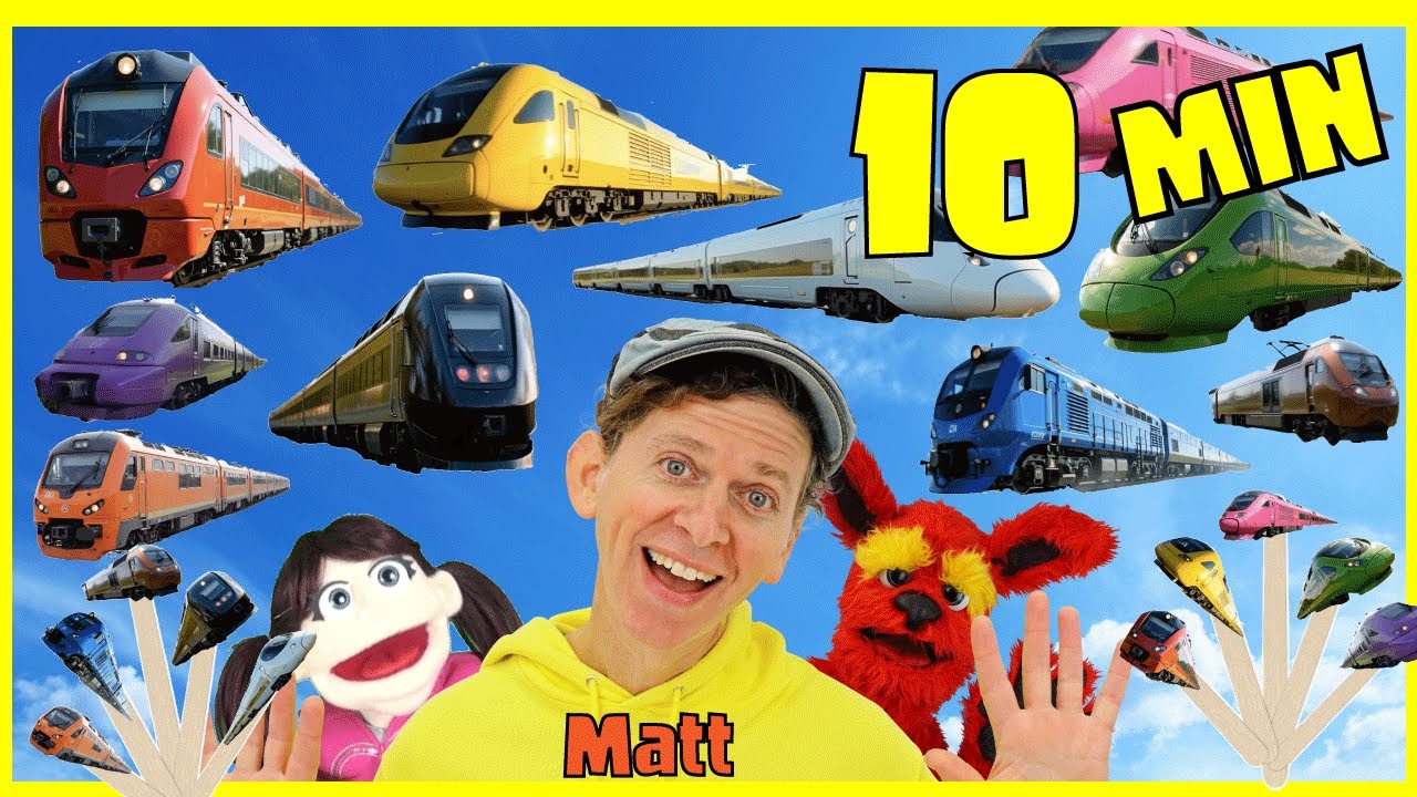 Train Colors Long Play | What Do You See? Song and More | Dream English Kids