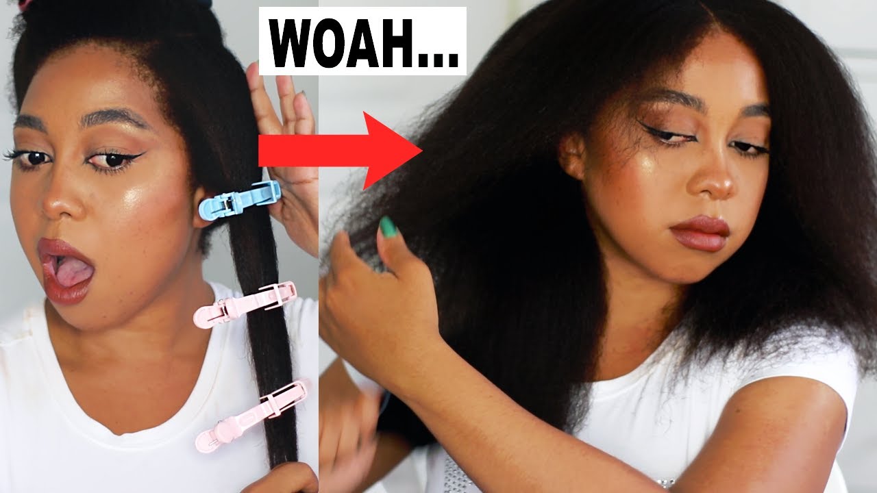 I BLOW DRIED MY NATURAL HAIR AFTER 7 MONTHS! HOW TO BLOW DRY NATURAL HAIR WITHOUT HEAT DAMAGE.