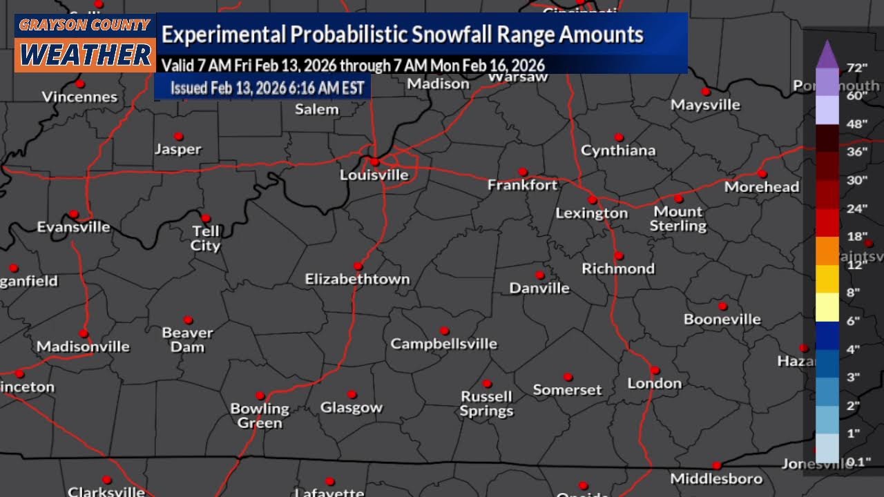 Today’s Weather Slides: Saturday, February 13, 2026 #KYwx