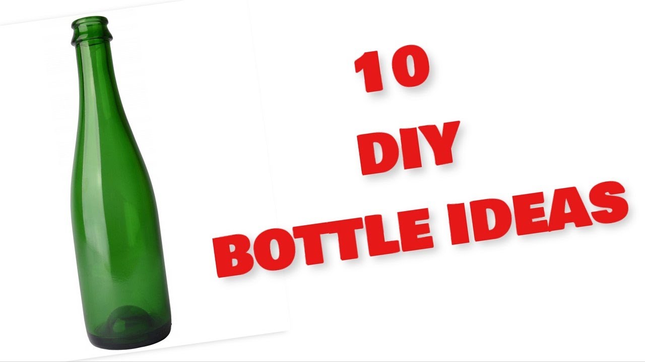 10 Glass Bottle Decoration Ideas /Bottle craft