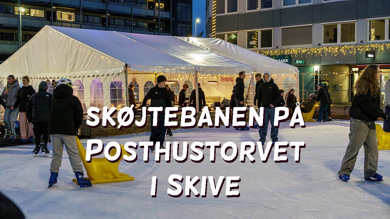 Skive: skøjtebanen på Posthustorvet - nov/dec 2025