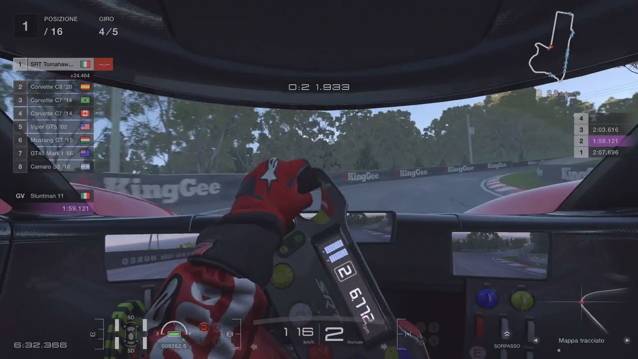 Gran Turismo 7 american clubman cup 700 mount panorama difficile srt tomahawk