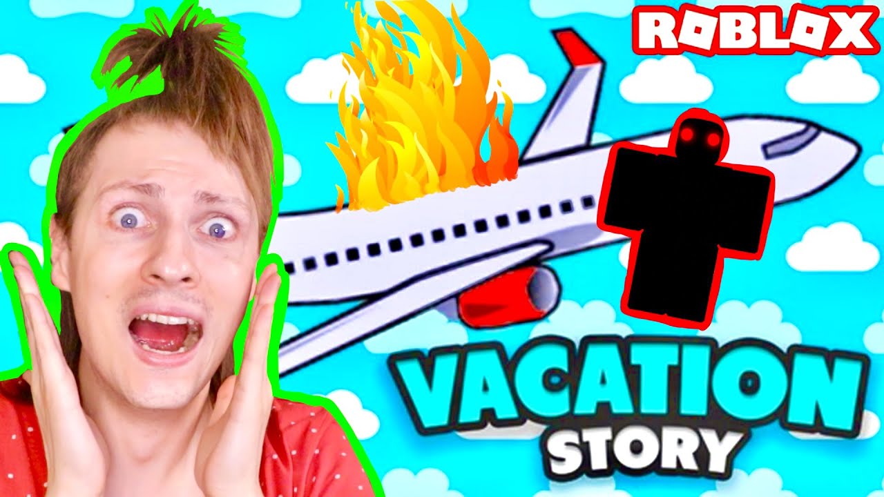 JE PARS EN VACANCES ET ÇA TOURNE MAL : CRASH AVION ET MONSTRE ! ROBLOX VACATION STORY Nadège Candle