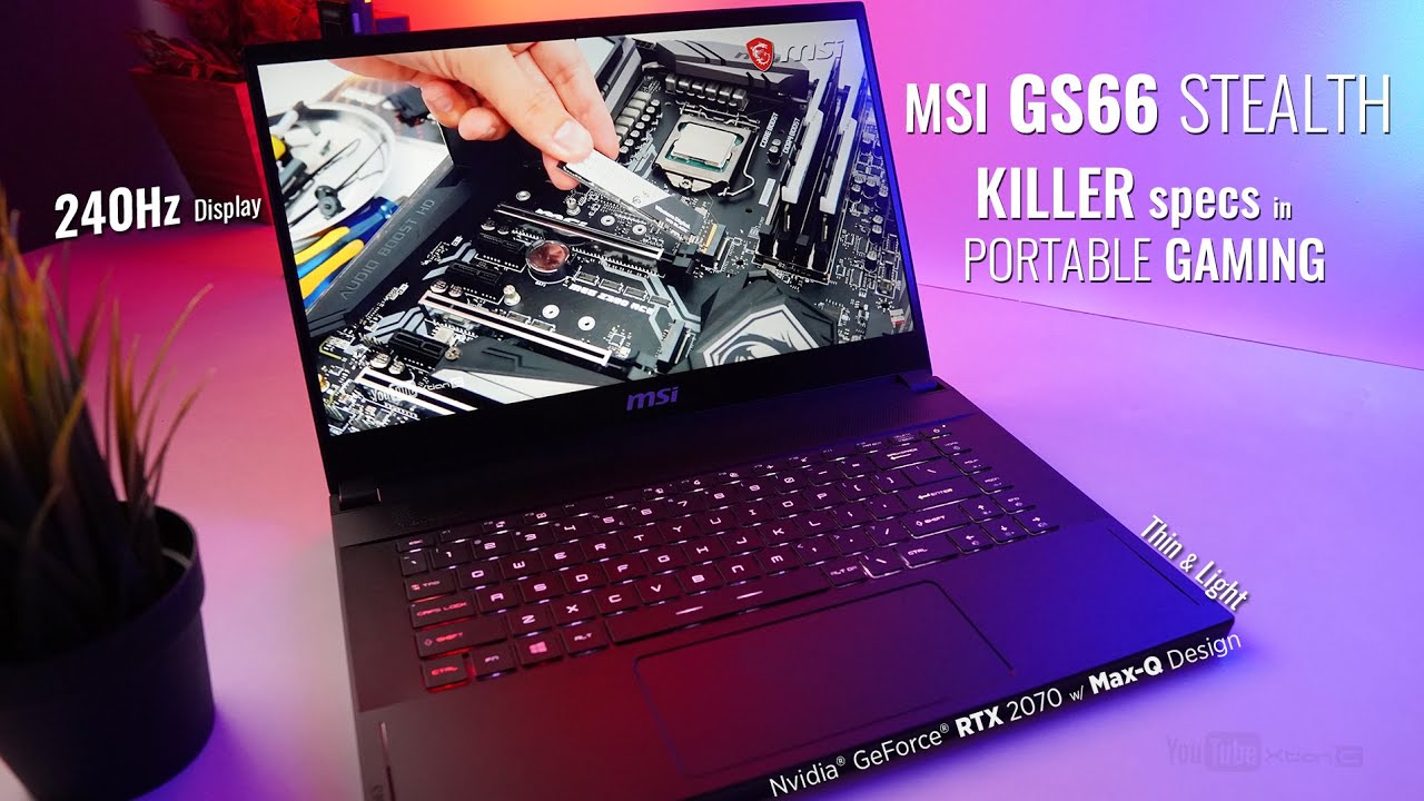 MSI GS66 Stealth Unboxing & First Impression - 240hz Display! KILLER Specs in portable Gaming!