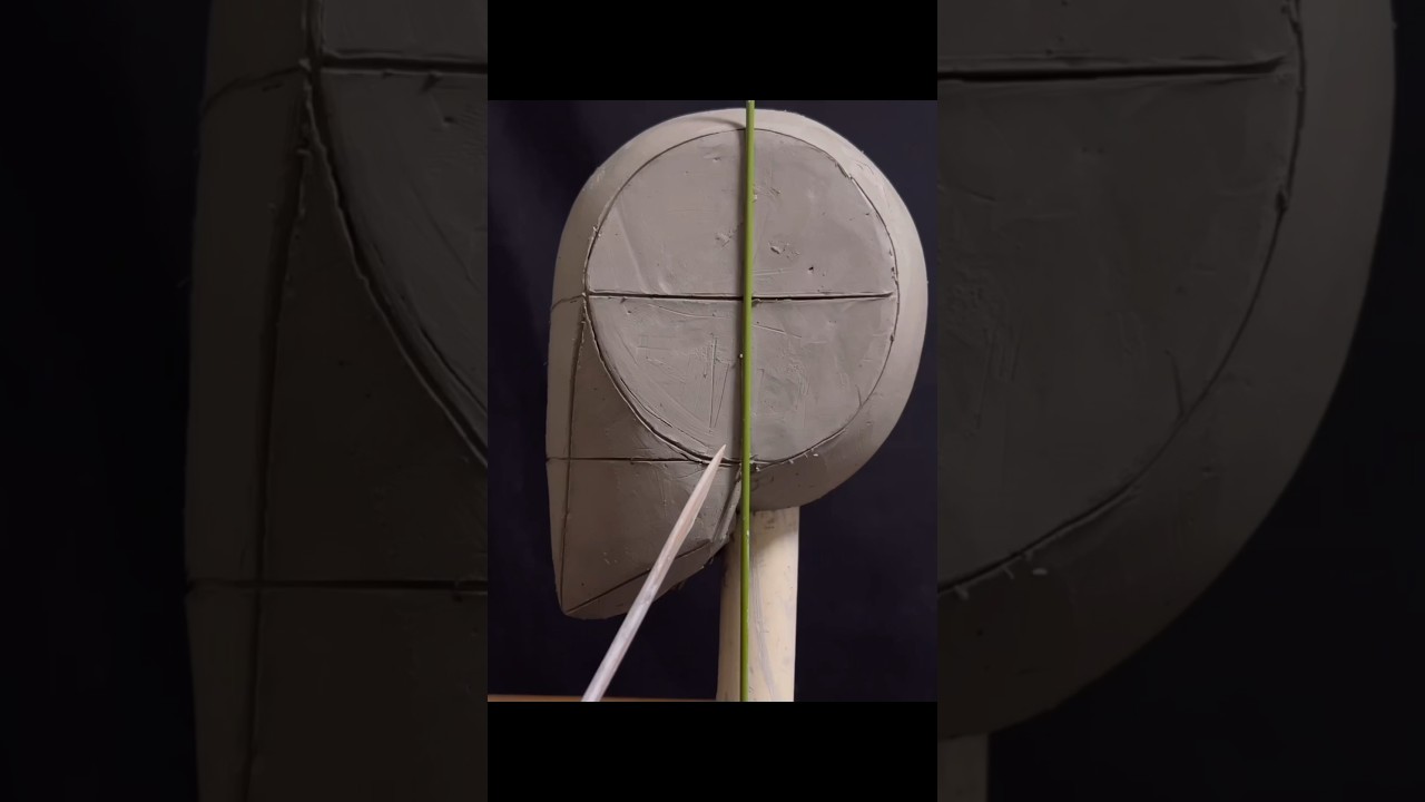 How to Sculpt the Loomis Head-Loomis Method #foryou #headshot #art #sculpture #headsculpt #clayart