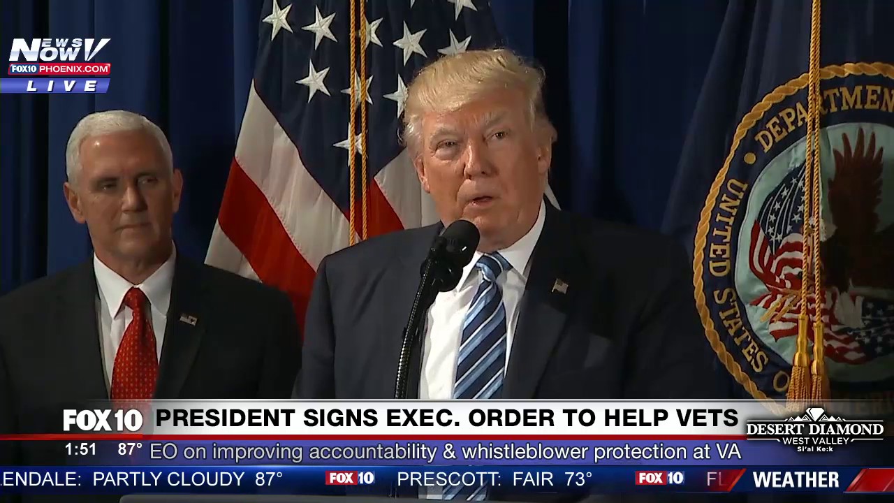 FNN: Trump Signs Executive Order on to Help Vets, Improve Veterans Affairs (VA) Dept. - FULL VIDEO
