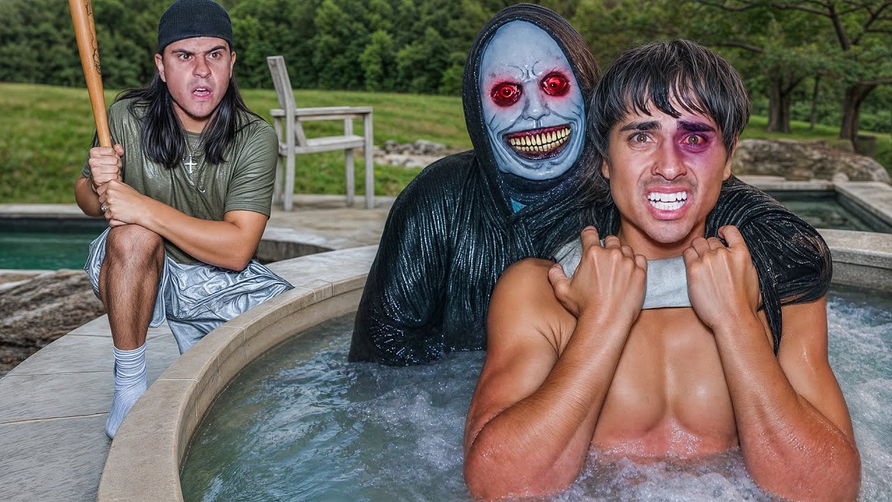 The Boogeyman ATTACKED My Brother In The Hot Tub!