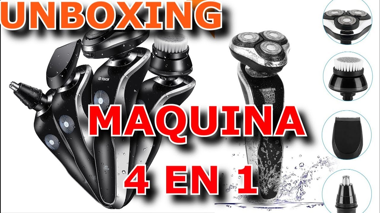 MAQUINA DE AFEITAR ROTATORIA ELÉCTRICA 4 EN 1