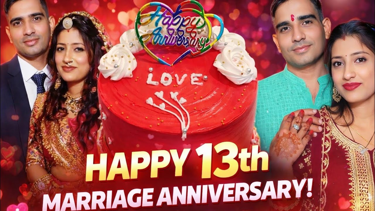 13 Saal Ka Saath ❤️ Aaj Ka Din Bahut Khaas ShaadiKiSaalgirah#SurpriseDay#BlessedLife