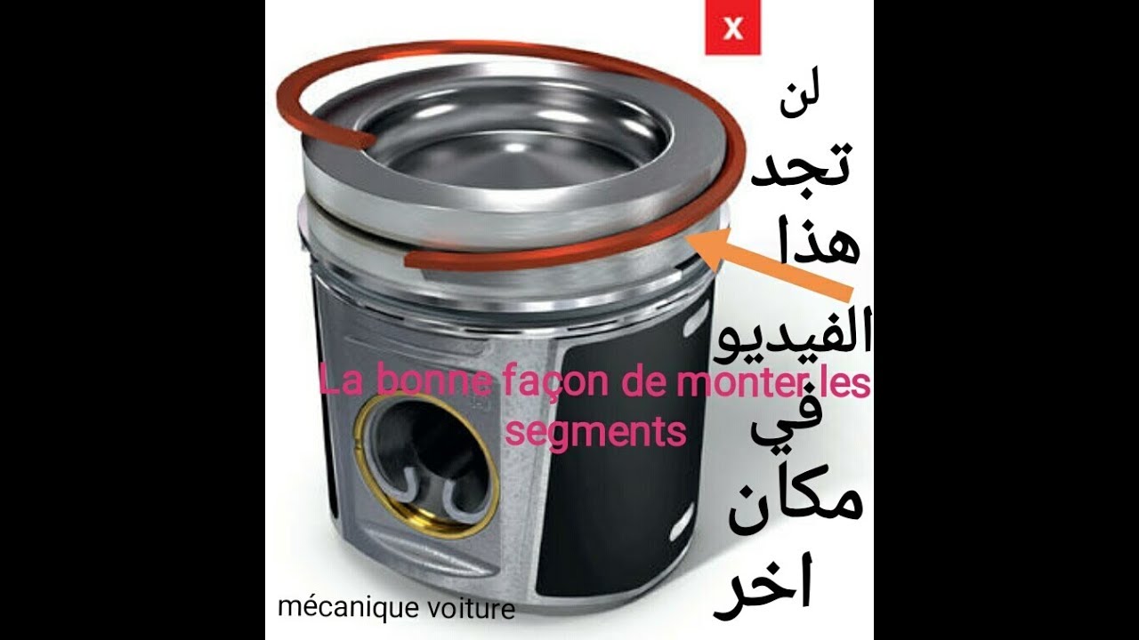 الطريقة الصحيحة لتركيب الحلقات La bonne façon de monter les segment  x