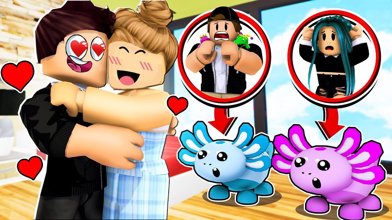 Притворяюсь Аксолотлем СО СВОЕЙ ДЕВУШКОЙ в Roblox!