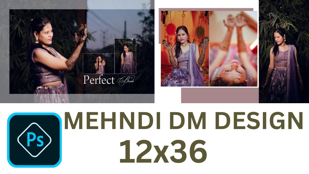 how to create NEW hehndi album dm design 2023 in photoshop #mehndi  #2023