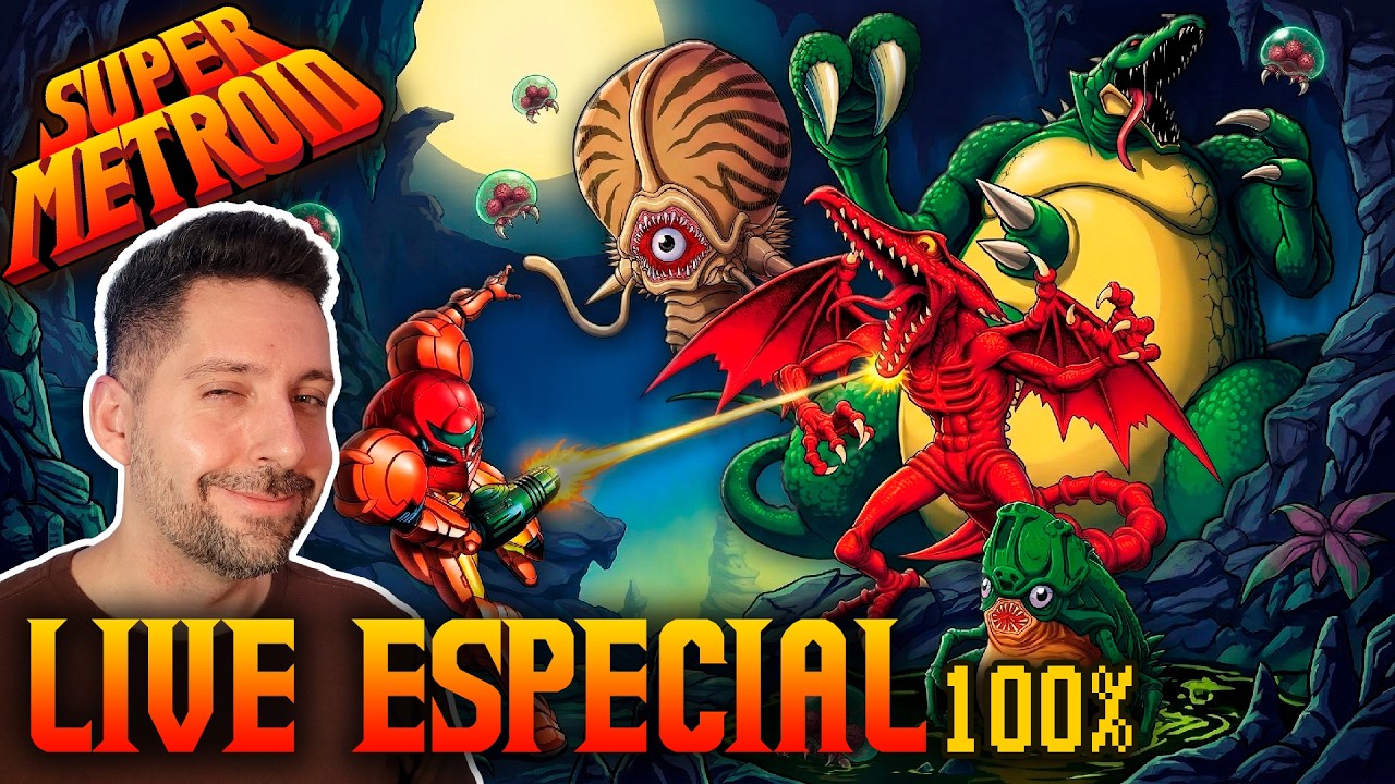 🔴 SUPER METROID WIDESCREEN! Zerando 100% com o Melhor Final em 4K 60fps (Aniversário Ao Vivo)