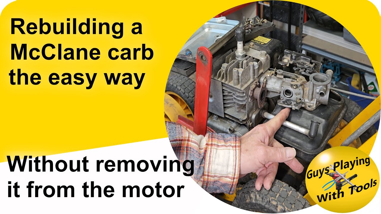 Mclane edger Carb rebuild - without removing the carb