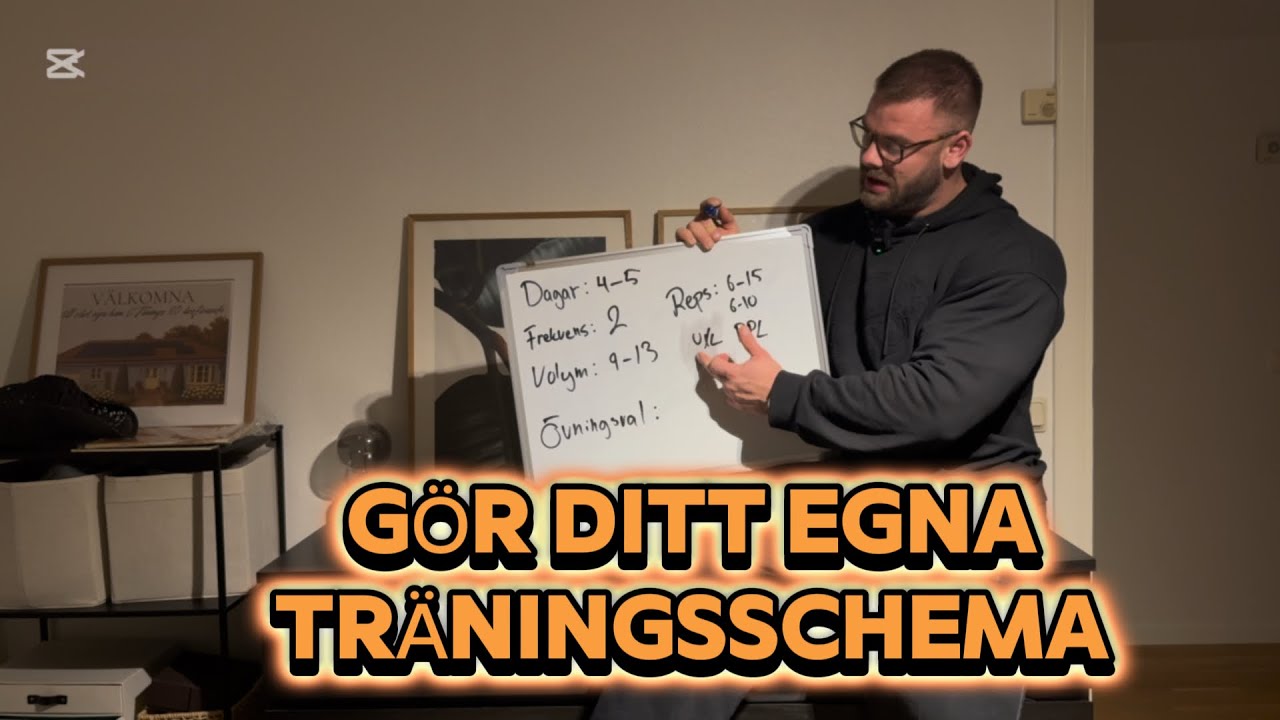 HUR DU SKAPAR DITT EGNA TRÄNINGSSCHEMA 