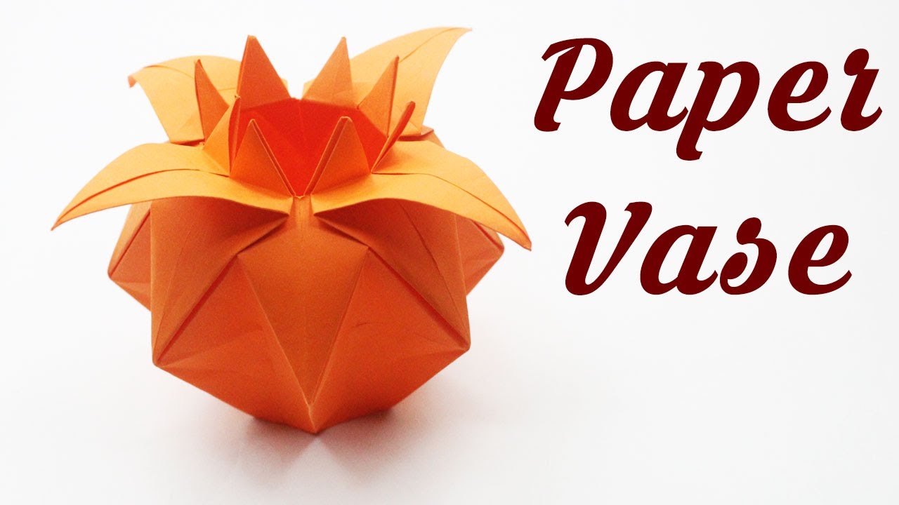 Easter DIY - How to make Paper Vase Christmas Crafts Easy Basic Simple Origami DIY Ideas Art Decor