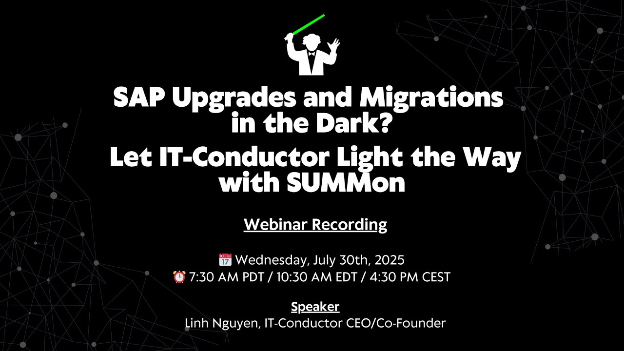 SAP Upgrades and Migrations using SUMMon &mdash; Is it better than SAP SUM? 🪄