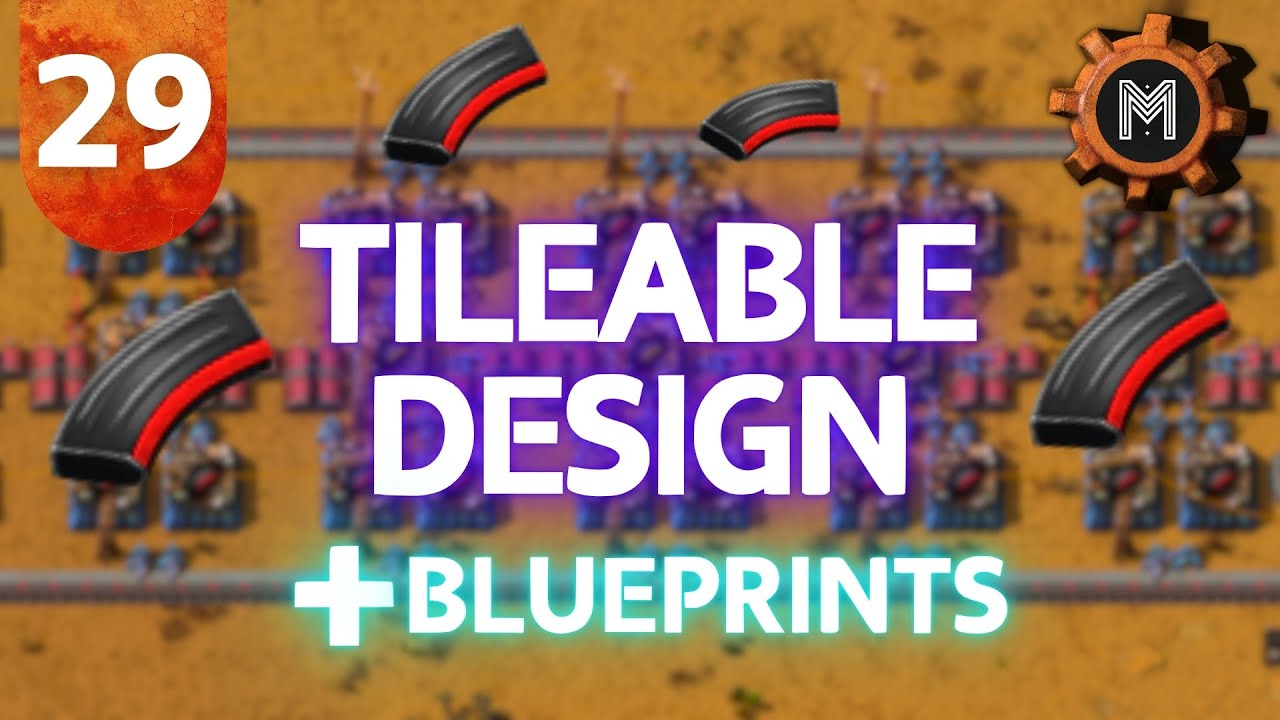 How To Build A Tileable Blueprint | 29 | Factorio Space Age