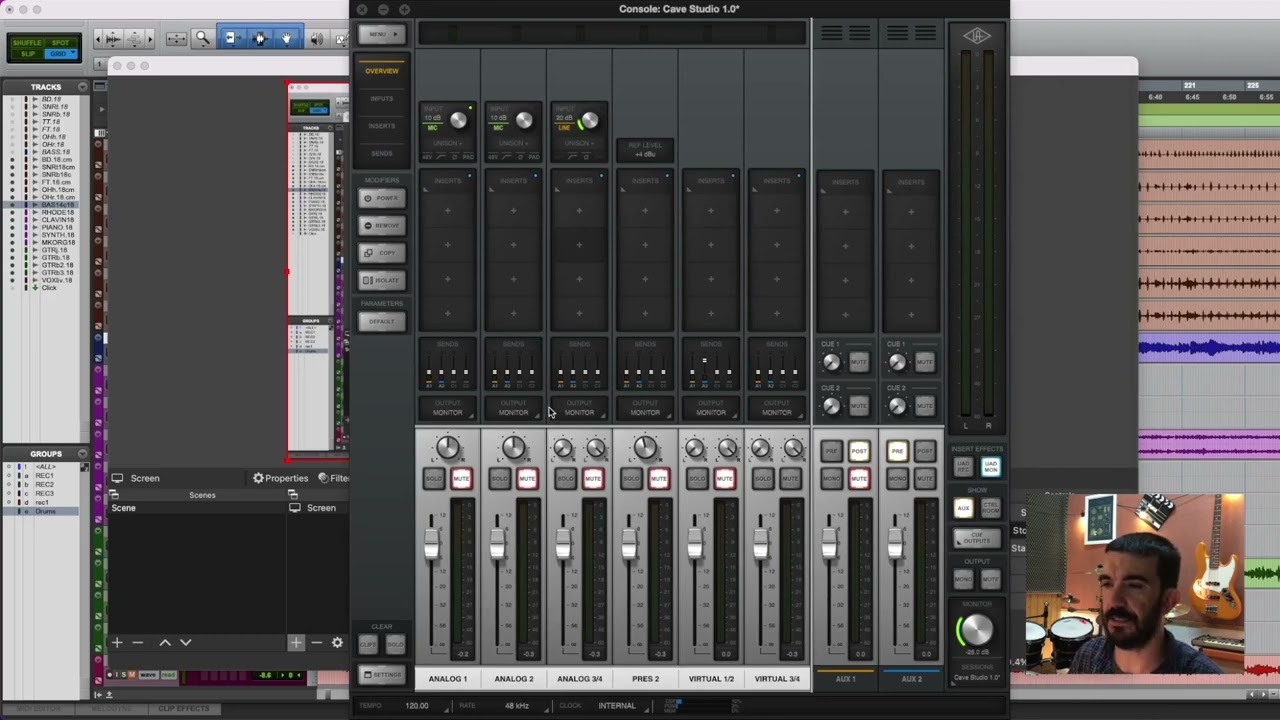 Screen and Audio Capturing Using OBS and UAD Console