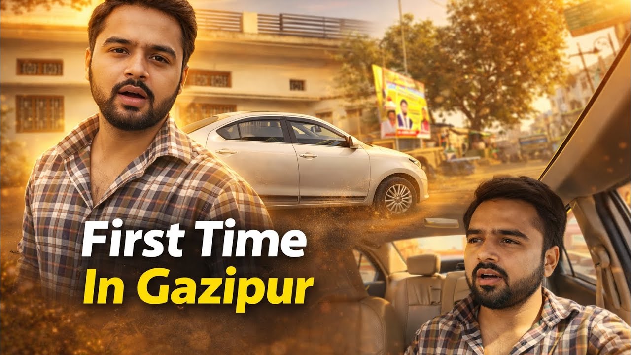 Gazipur Trip Vlog | Tyre Puncture, Chai Break & Bhai Ki Driving 😂 Full Masti Vlog