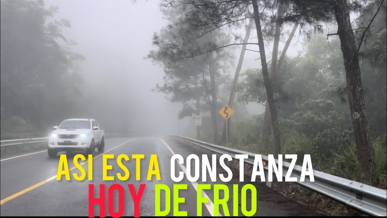 COMO ESTA CONSTANZA HOY DE FRIO.