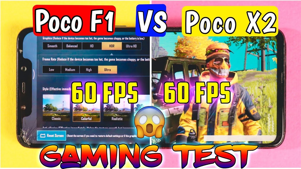 Poco X2 vs Poco F1 PUBG Mobile Gameplay Comparison and Also Heat Test🔥