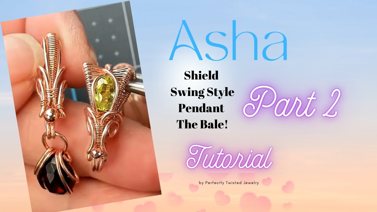 Asha Swing Pendant - Weaved Gemstone Bale Tutorial